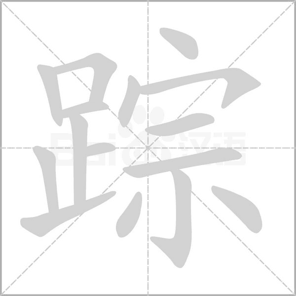 踪笔顺动图