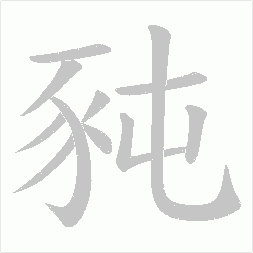 豘笔顺动图