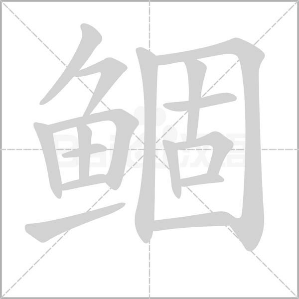 鲴笔顺动图