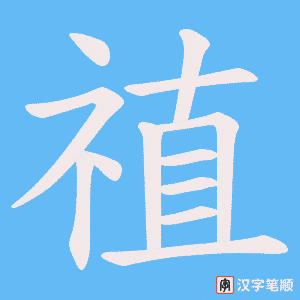 禃笔顺动图