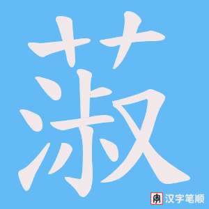 蔋笔顺动图