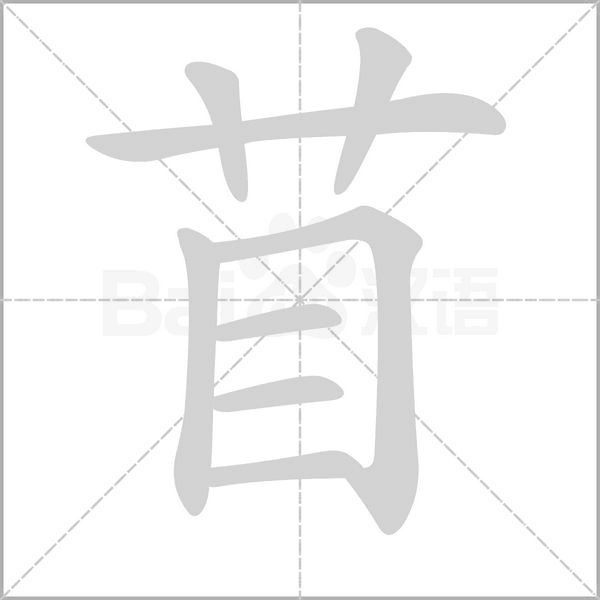 苜笔顺动图