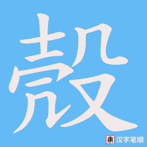 殼笔顺动图