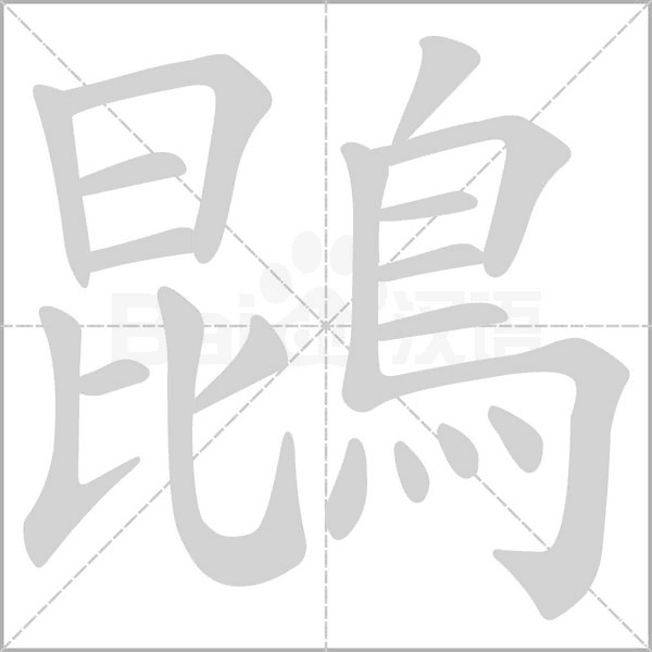 鵾笔顺动图