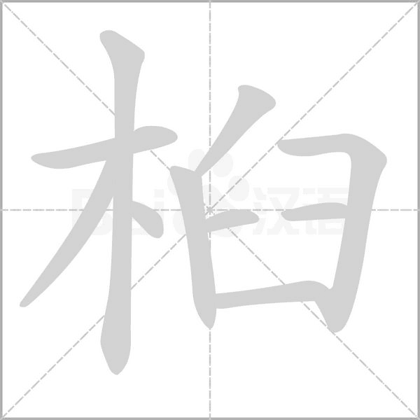 桕笔顺动图