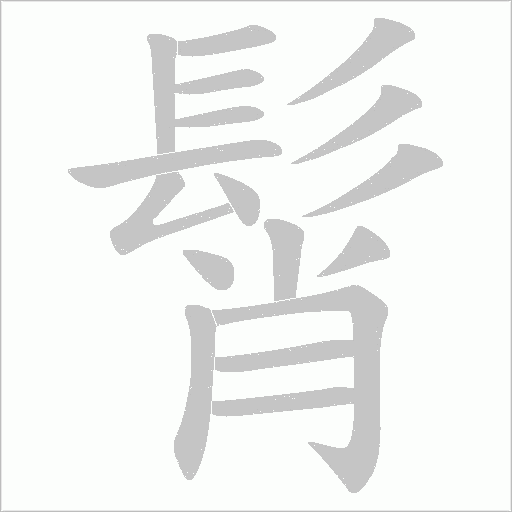 髾笔顺动图