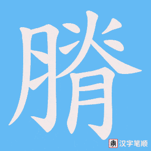 膌笔顺动图