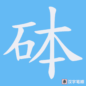 砵笔顺动图