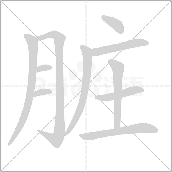脏笔顺动图