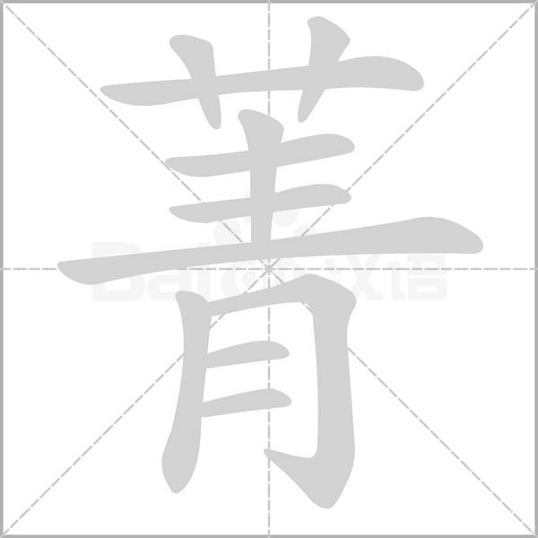 菁笔顺动图
