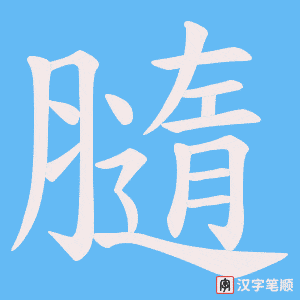 膸笔顺动图