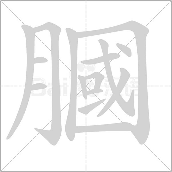 膕笔顺动图