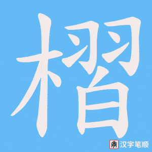 槢笔顺动图