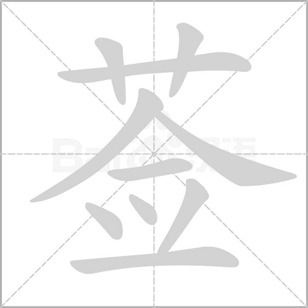 莶笔顺动图
