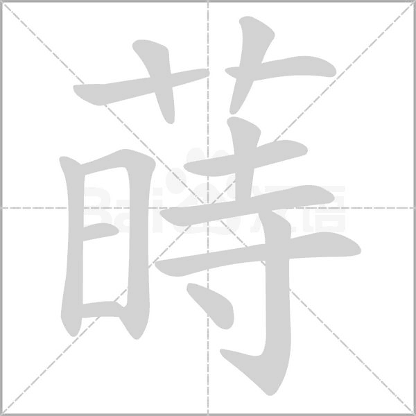 蒔笔顺动图