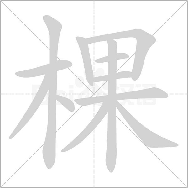 棵笔顺动图