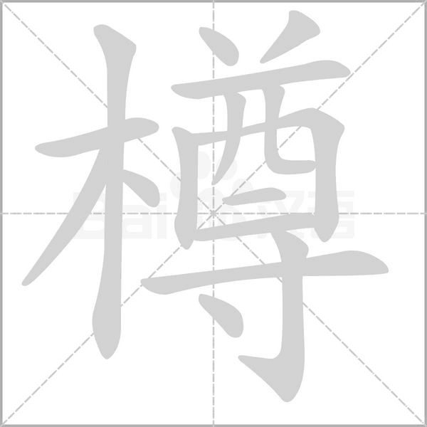 樽笔顺动图