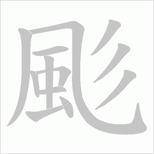 颩笔顺动图