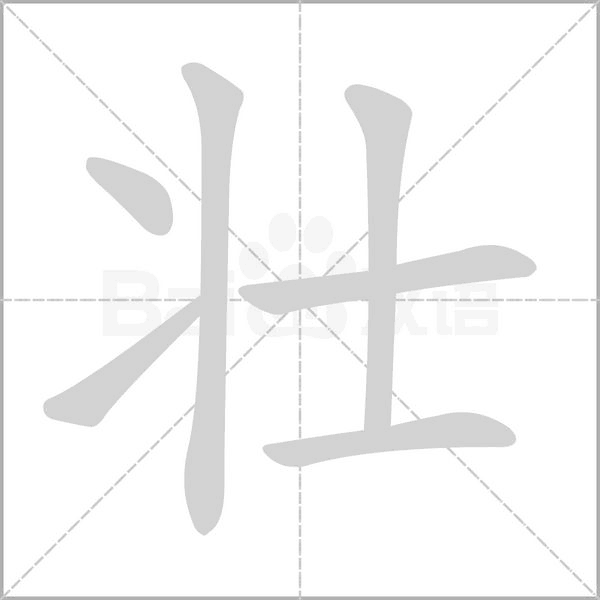 壮笔顺动图
