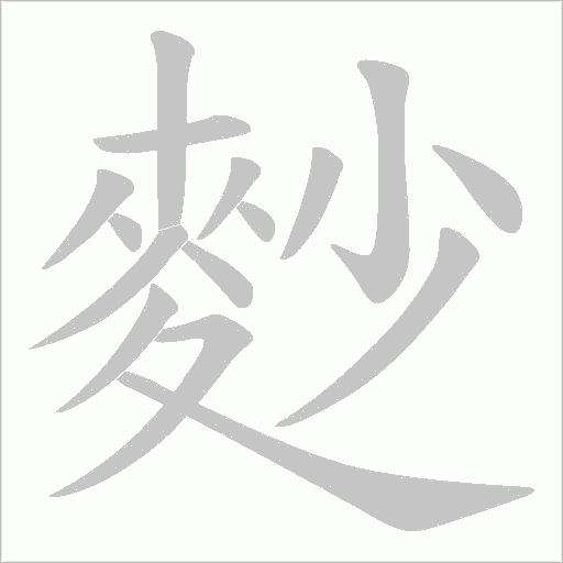 麨笔顺动图