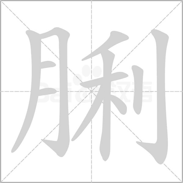 脷笔顺动图