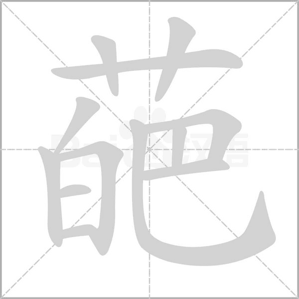 葩笔顺动图