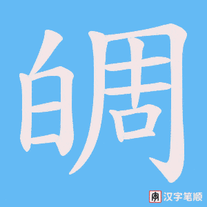 皗笔顺动图