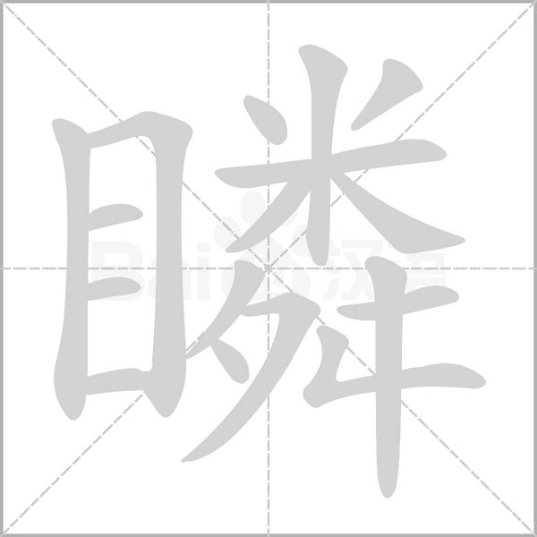 瞵笔顺动图