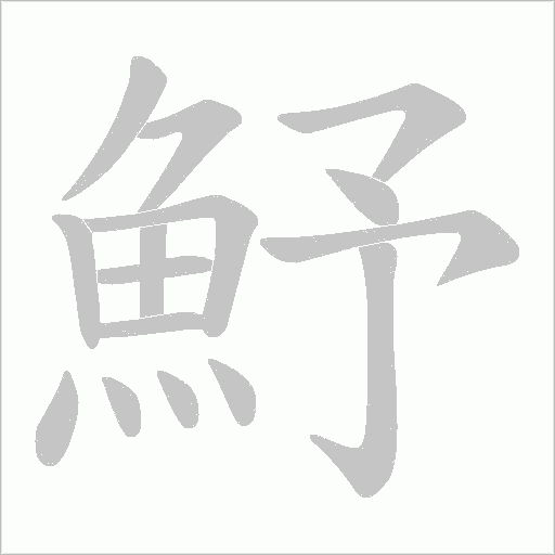 魣笔顺动图