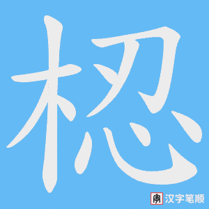梕笔顺动图