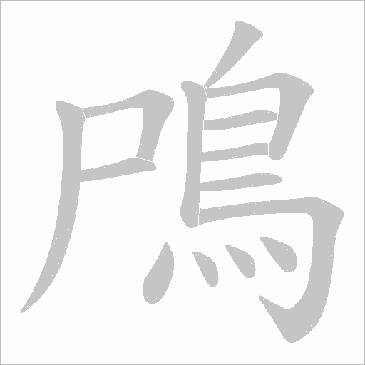 鳲笔顺动图