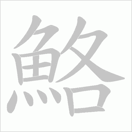 鮥笔顺动图