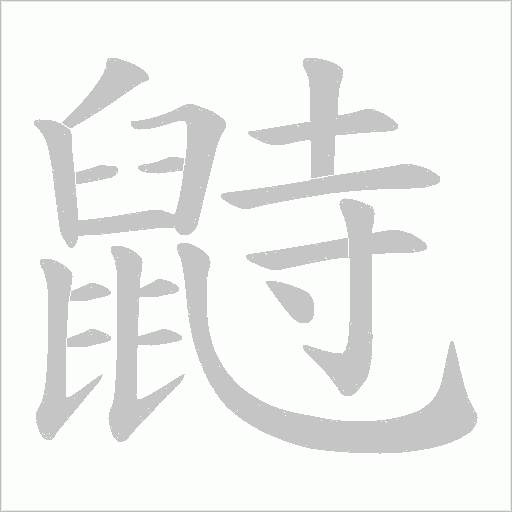 鼭笔顺动图