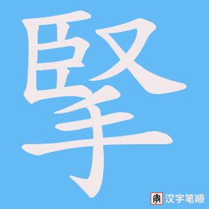 掔笔顺动图