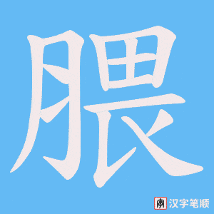 腲笔顺动图