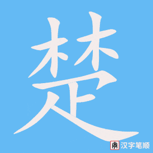 楚笔顺动图