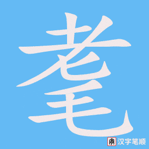 耄笔顺动图