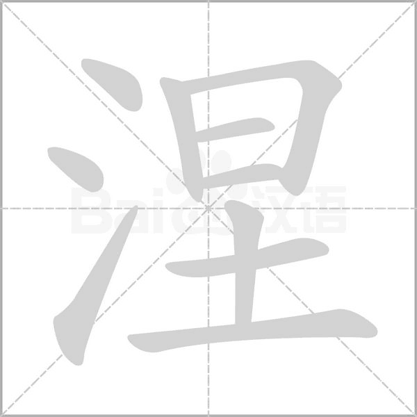 涅笔顺动图