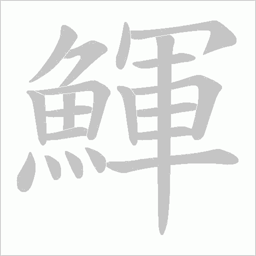 鯶笔顺动图