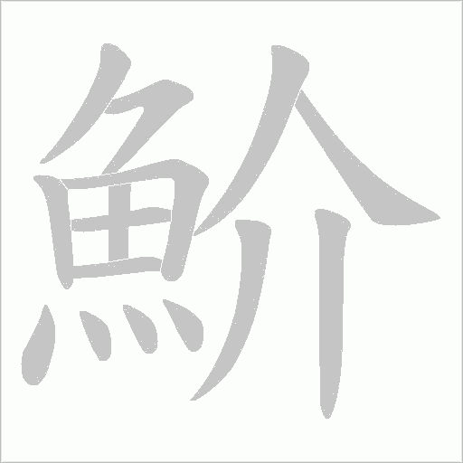魪笔顺动图