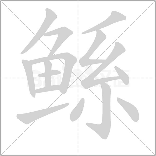 鲧笔顺动图
