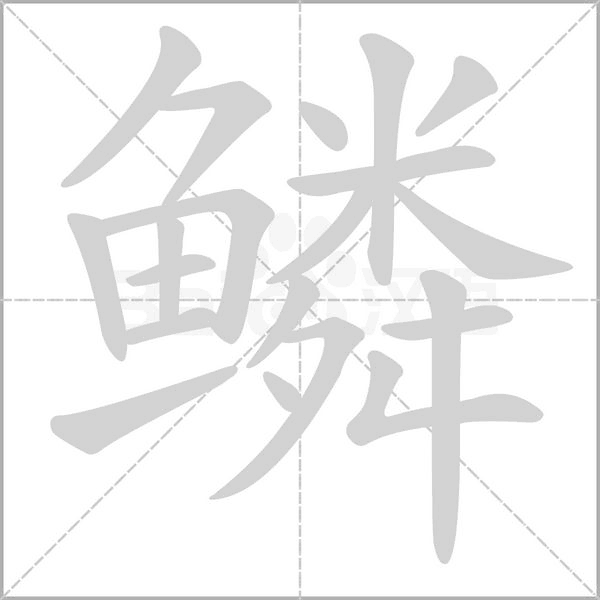 鳞笔顺动图