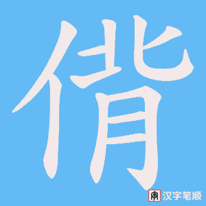 偝笔顺动图