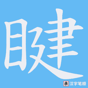睷笔顺动图