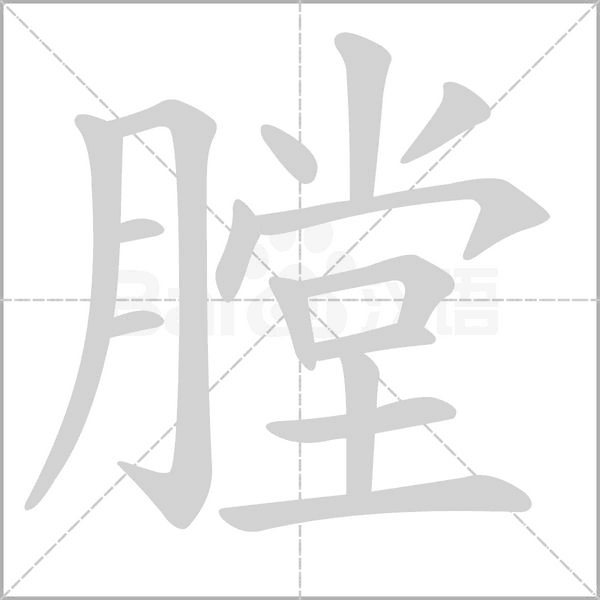 膛笔顺动图