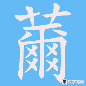 薾笔顺动图