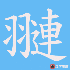 翴笔顺动图