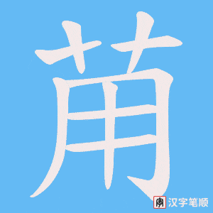 苚笔顺动图