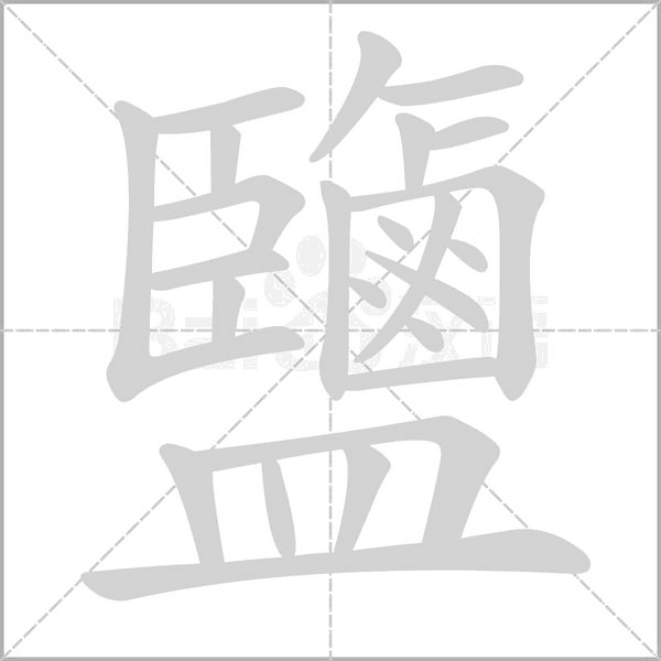 鹽笔顺动图