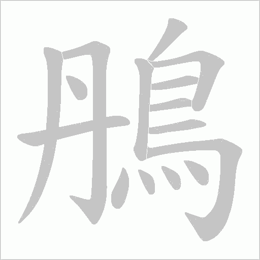 鴅笔顺动图